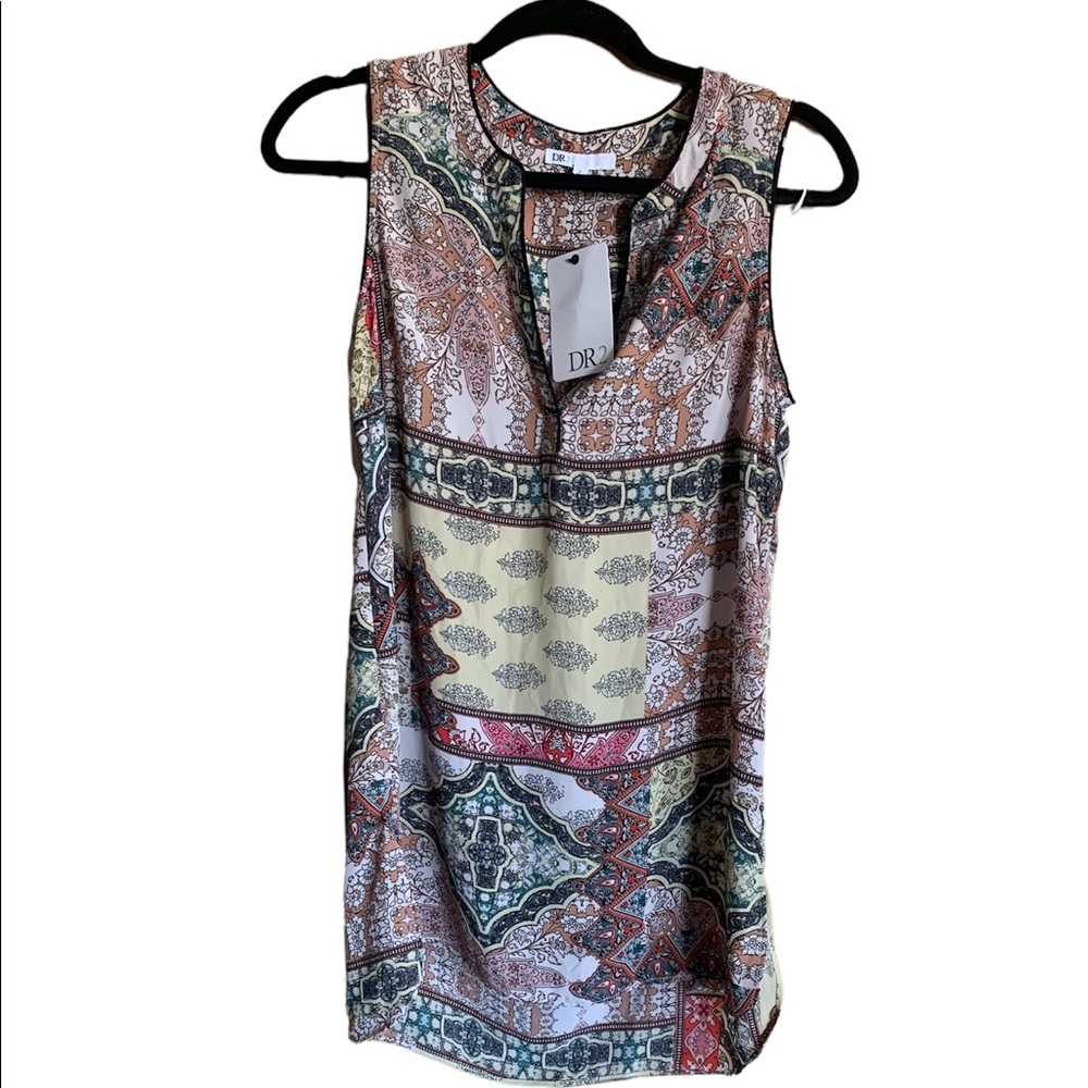 NWT ~ Size S ~ Dr 2 Patterned Tunic/Mini Dress